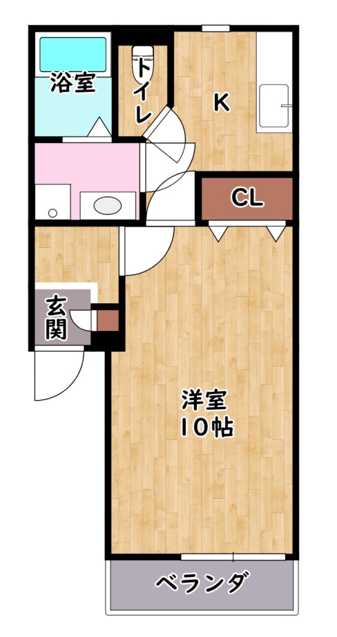 ジュネスコート二番館 106 ｜ 滋賀県犬上郡豊郷町大字杉424-6（賃貸アパート1K・1階・30.40㎡） その2