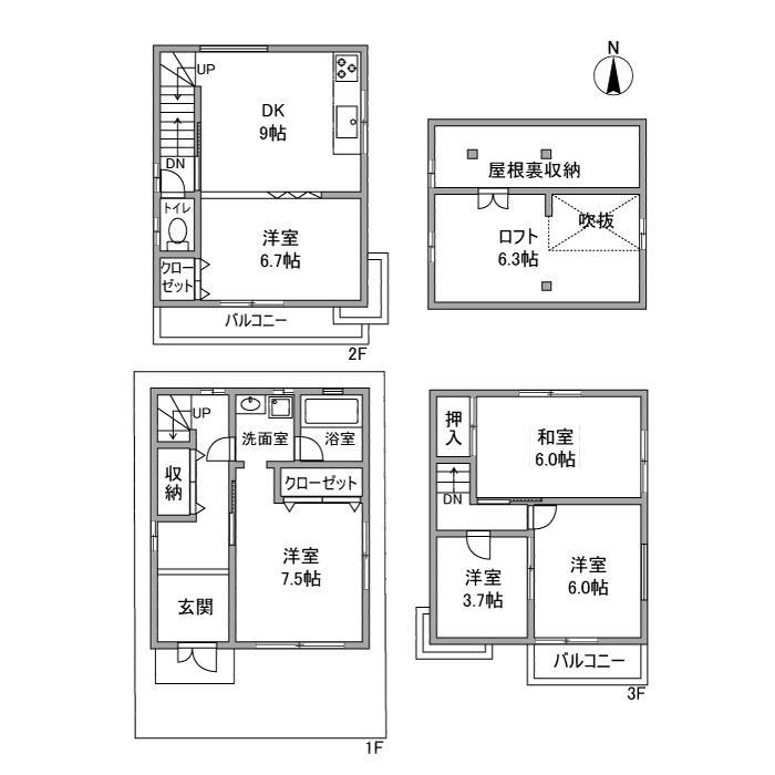 間取り：227102935763